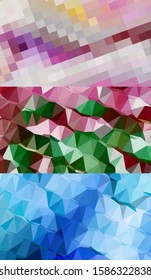 Abstract geometric triangle background, art, artistic, bright, colorful, design. Mosaic, color background. Mosaic texture. The effect of stained glass. EPS 10 Vector