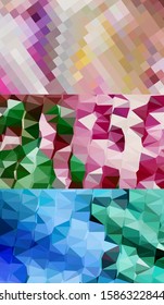 Abstract geometric triangle background, art, artistic, bright, colorful, design. Mosaic, color background. Mosaic texture. The effect of stained glass. EPS 10 Vector