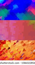 Abstract geometric triangle background, art, artistic, bright, colorful, design. Mosaic, color background. Mosaic texture. The effect of stained glass. EPS 10 Vector
