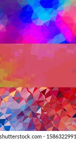 Abstract geometric triangle background, art, artistic, bright, colorful, design. Mosaic, color background. Mosaic texture. The effect of stained glass. EPS 10 Vector