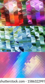 Abstract geometric triangle background, art, artistic, bright, colorful, design. Mosaic, color background. Mosaic texture. The effect of stained glass. EPS 10 Vector