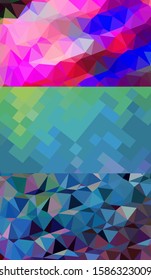 Abstract geometric triangle background, art, artistic, bright, colorful, design. Mosaic, color background. Mosaic texture. The effect of stained glass. EPS 10 Vector