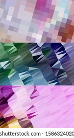Abstract geometric triangle background in artistic, bright, and colorful, design style. Mosaic, color background. Mosaic texture. The effect of stained glass. EPS 10 Vector