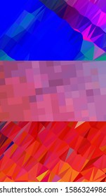 Abstract geometric triangle background in artistic, bright, and colorful, design style. Mosaic, color background. Mosaic texture. The effect of stained glass. EPS 10 Vector