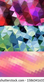 Abstract geometric triangle background in an artistic, bright, and colorful design style. Mosaic, color background. Mosaic texture. The effect of stained glass. EPS 10 Vector