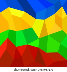 Abstract geometric triangle background. Colorful polygonal texture. Vector illustration