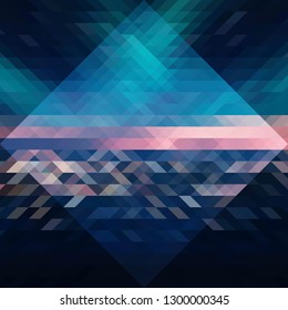 Abstract geometric triangle background. Vector Illustration