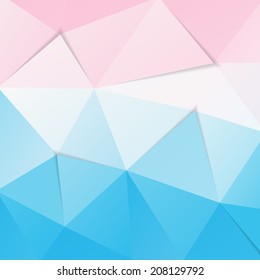 The abstract geometric triangle background. Vector illustration.