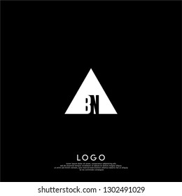 abstract geometric triangle BK logo letters design concept in shadow shape