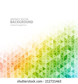 Abstract geometric triangle colorful vector background 