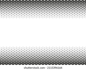 Abstract geometric triangle design halftone vector pattern