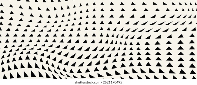 Padrão de meio-tom de design de triângulo geométrico abstrato