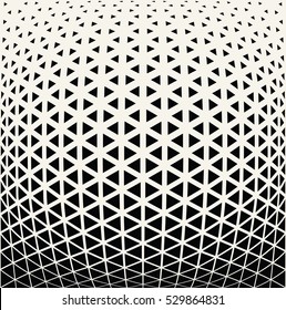 Abstract geometric triangle design halftone pattern