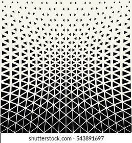 Abstract geometric triangle design halftone pattern