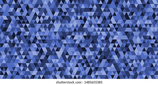 Abstract geometric triangle grid blue background