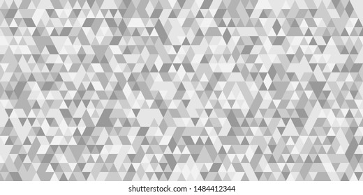Abstract geometric triangle grid white and gray background
