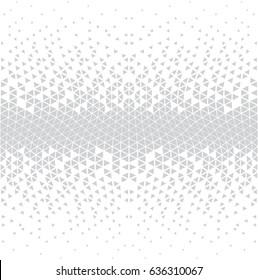 abstract geometric triangle halftone gradient seamless vector pattern