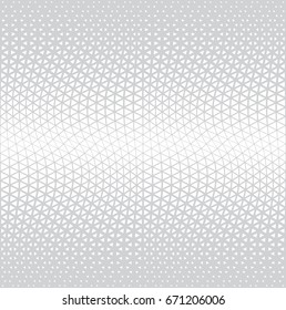 Abstract geometric triangle halftone gradient vector pattern