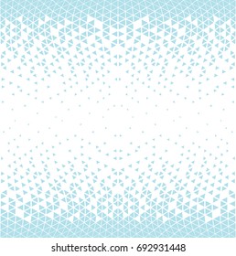 abstract geometric triangle halftone gradient seamless vector pattern