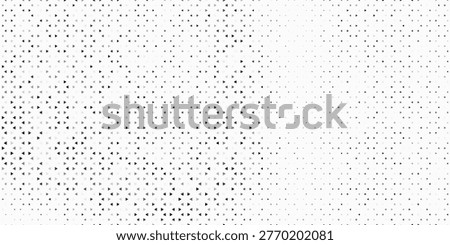 Abstract geometric triangle halftone pattern with black and grey gradient on white background