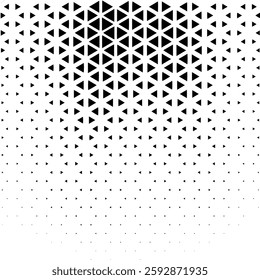 Abstract geometric triangle halftone retro vintage seamless pattern. vector illustration. 