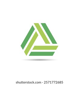 Abstract and Geometric Triangle Logo. Can be used for Cyber ​​Security, Technology, Application or other Companies.