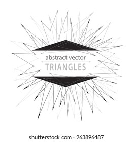 Abstract geometric triangle modern background. Vector illustration