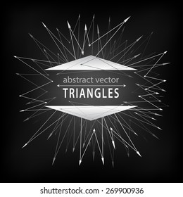 Abstract geometric triangle modern background. Vector illustration