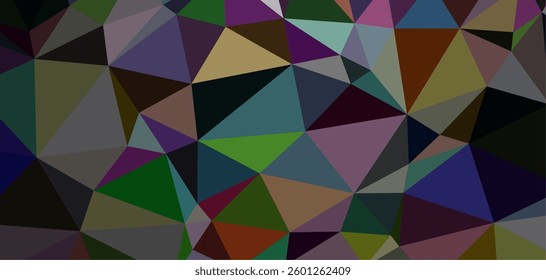 Abstract Geometric Triangle Mosaic Pattern
