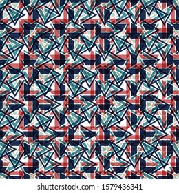 Abstract geometric triangle pattern, background vector. Pattern can be used for wallpaper, cover fills, web page background, surface textures.