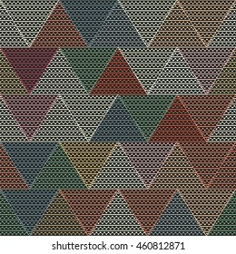 Abstract geometric triangle pattern, background vector, can be used for wallpaper, cover fills, web page background, surface textures.