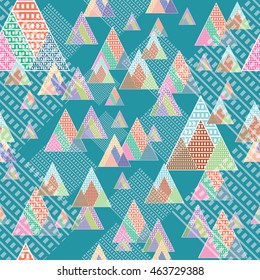 Abstract geometric triangle pattern, background vector, can be used for wallpaper, cover fills, web page background, surface textures.