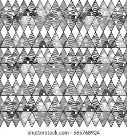 Abstract geometric triangle pattern, background vector. Pattern can be used for wallpaper, cover fills, web page background, surface textures. Vector linen texture.