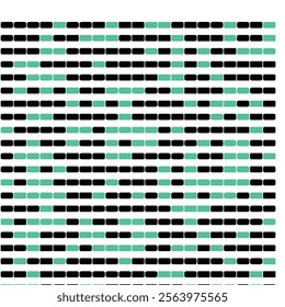 Abstract Geometric Triangle Pattern: Black, Mint Green, White