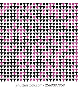 Abstract Geometric Triangle Pattern: Black, Purple, and White