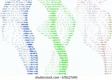 Abstract geometric triangle pattern, colorful & artistic for graphic design, catalog, textile or texture printing & background. Vector illustration graphic.