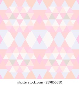Abstract geometric triangle pattern. Abstract pink and white polygonal illustration.
