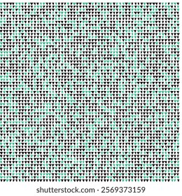Abstract Geometric Triangle Pattern: Teal, Black, White