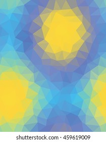 Abstract geometric triangle polygonal background, template. - Stock vector