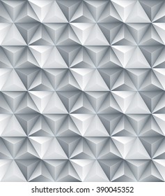 Abstract geometric triangle seamless 3D texture. Vector illustration EPS10