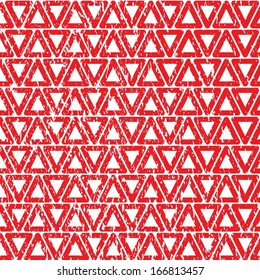 Abstract geometric triangle seamless grunge background on white. Template design. Vintage pattern.Can be used for packaging,invitations cards, print productions, decoration. 
