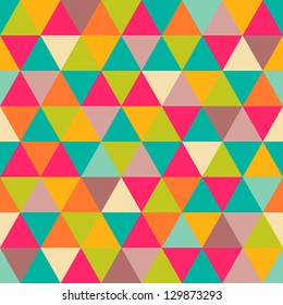 Abstract Geometric Triangle Seamless Pattern