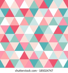 Abstract Geometric Triangle Seamless Pattern