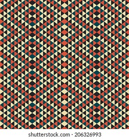 Abstract geometric triangle seamless pattern