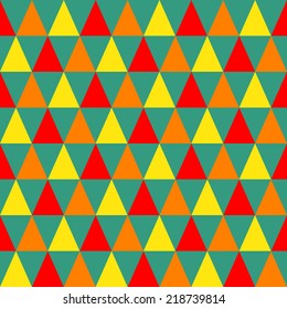 Abstract geometric triangle seamless pattern