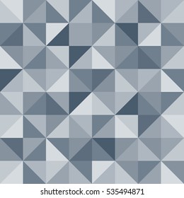 Abstract geometric triangle seamless pattern. Vector background