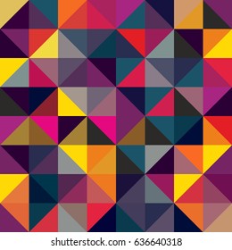 Abstract geometric triangle seamless pattern