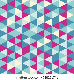 Abstract geometric triangle seamless pattern