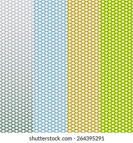 Abstract geometric triangle seamless patterns set. Vector illustration art