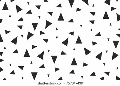 abstract geometric triangle shape monochrome vector background